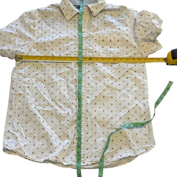 Mens Shirt Size Large Button Down Casual Palm Trees Tropical Vacation - Picture 2 of 5